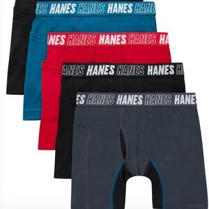 Hanes - NEW -  Boys Quick-Dry Performance Boxer Briefs with Anti-chafe MSRP $18